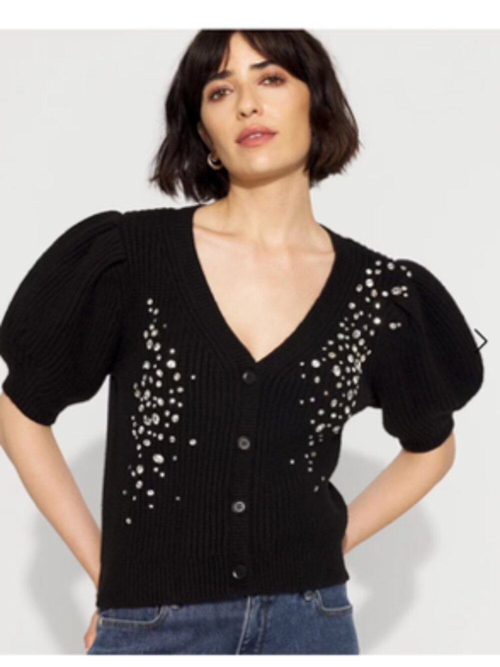 NEW WITH TAGS! STUNNING WHITE HOUSE BLACK MARKET EMBELLISHED CARIDAN
